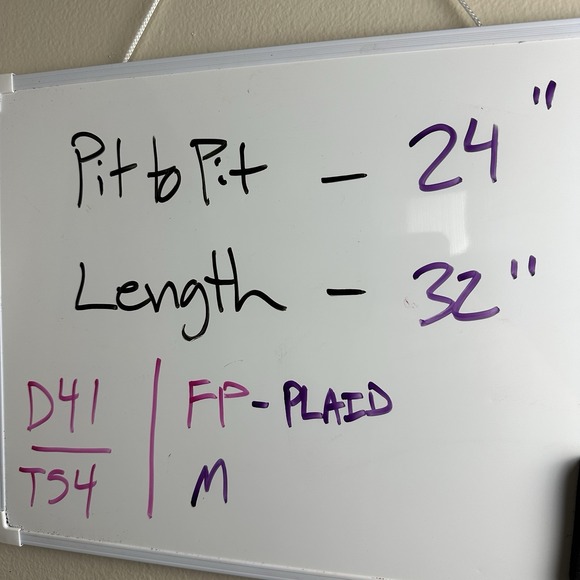 We the Free People Women's M Plaid Tunic Shirt Flannel Pockets Summer Daydream - Picture 8 of 8